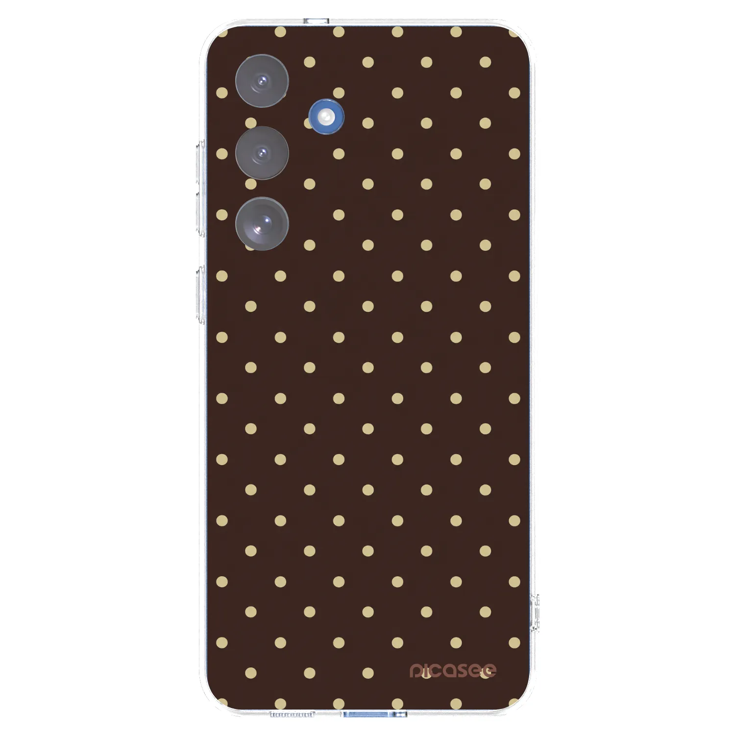 Picasee átlátszó szilikon tok az alábbi mobiltelefonokra Samsung Galaxy S25 FE 5G - Vanilla Dots & Chocolate