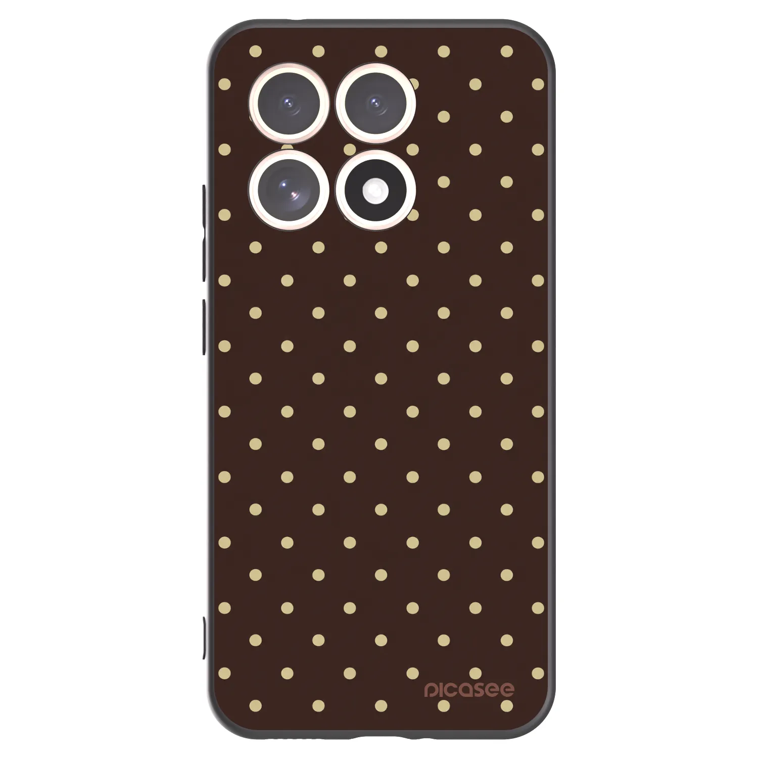Picasee fekete szilikon tok az alábbi mobiltelefonokra Xiaomi 15T - Vanilla Dots & Chocolate