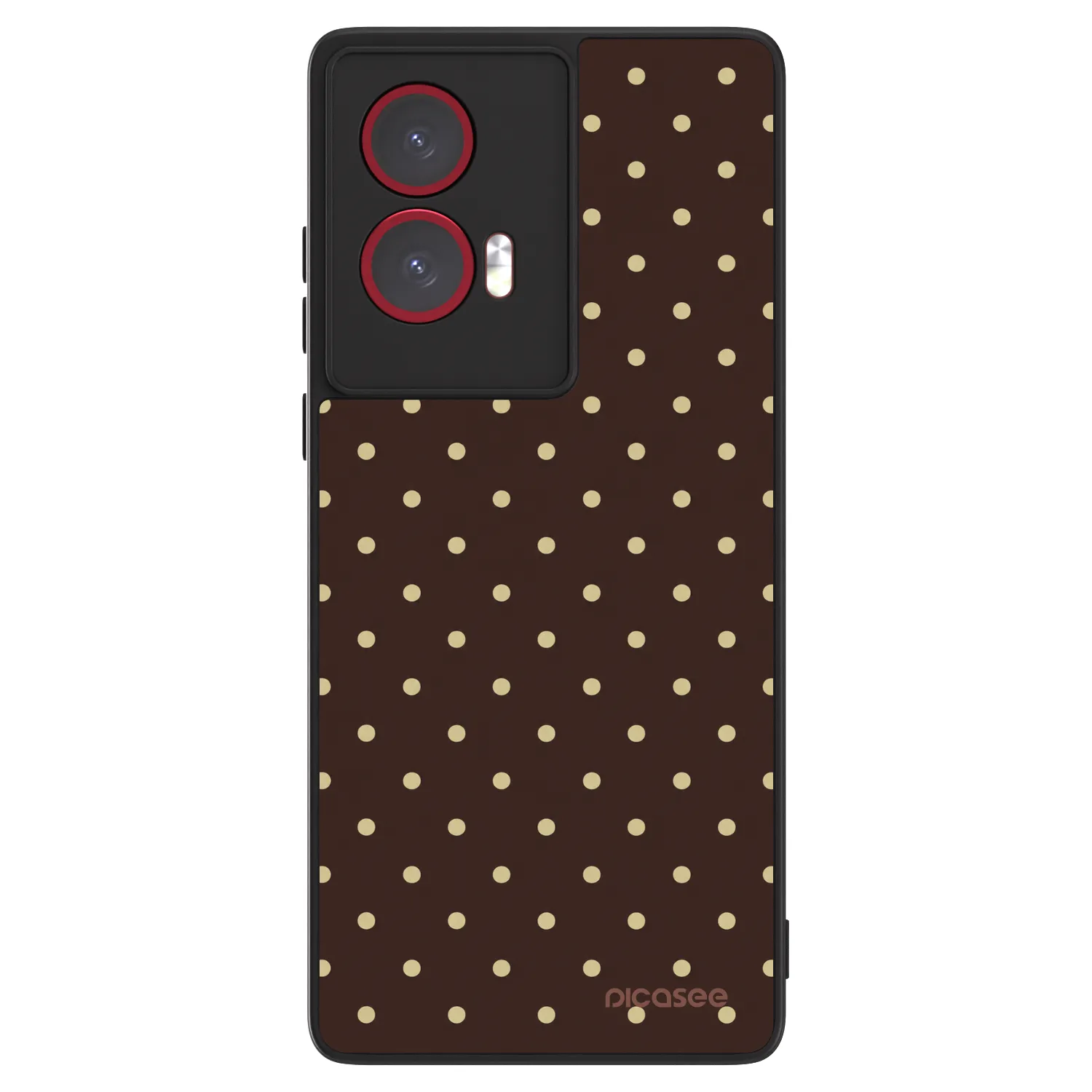 Picasee ULTIMATE CASE Motorola Edge 50 Fusion - készülékre - Vanilla Dots & Chocolate