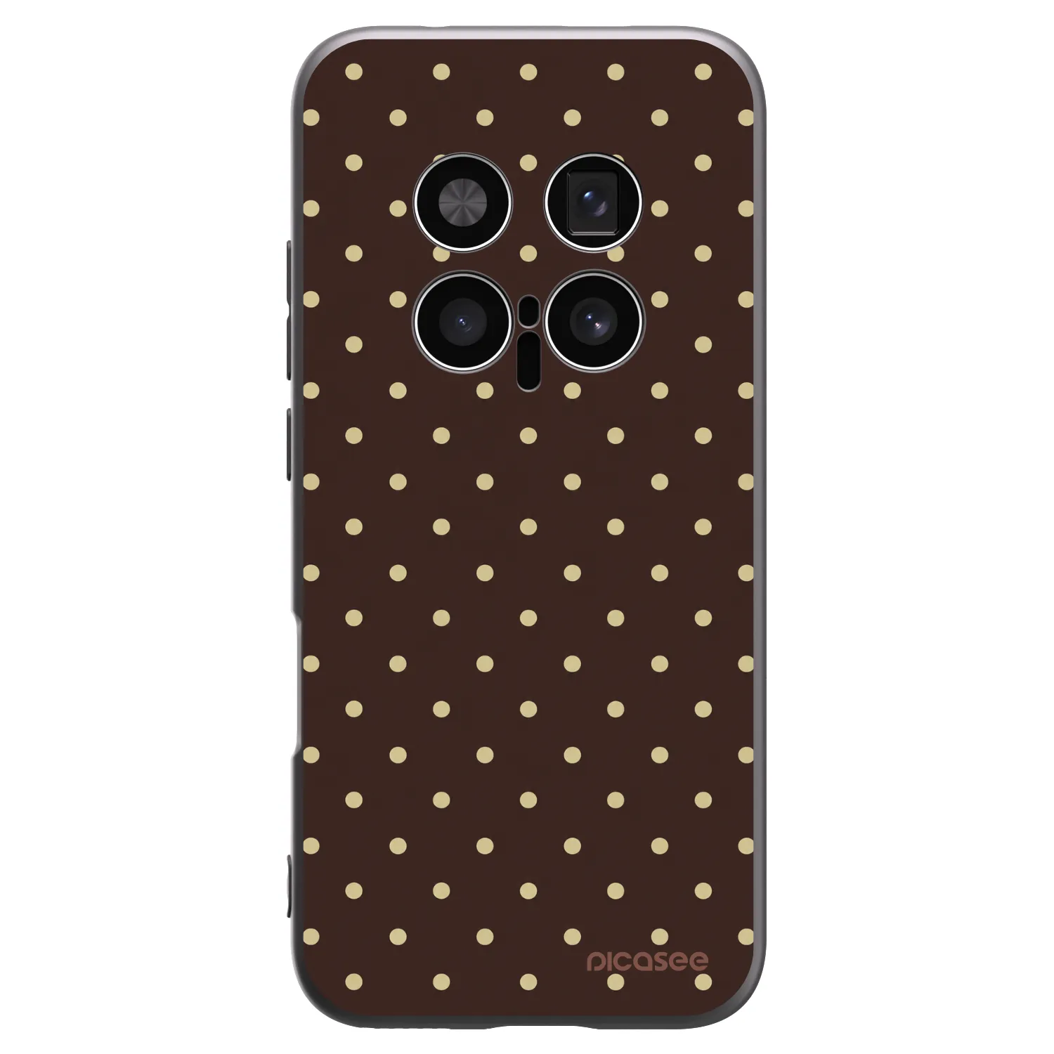 Picasee fekete szilikon tok az alábbi mobiltelefonokra Honor Magic8 Pro 5G - Vanilla Dots & Chocolate
