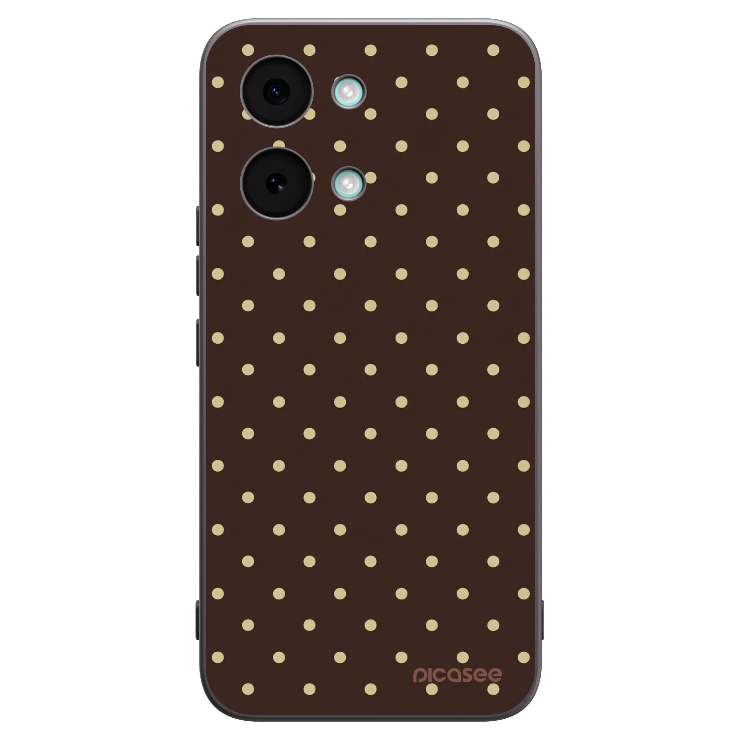 Picasee fekete szilikon tok az alábbi mobiltelefonokra Xiaomi Poco X8 Pro Max - Vanilla Dots & Chocolate