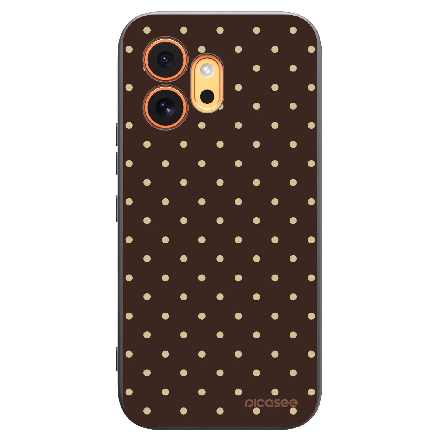 Picasee fekete szilikon tok az alábbi mobiltelefonokra Honor 600 - Vanilla Dots & Chocolate