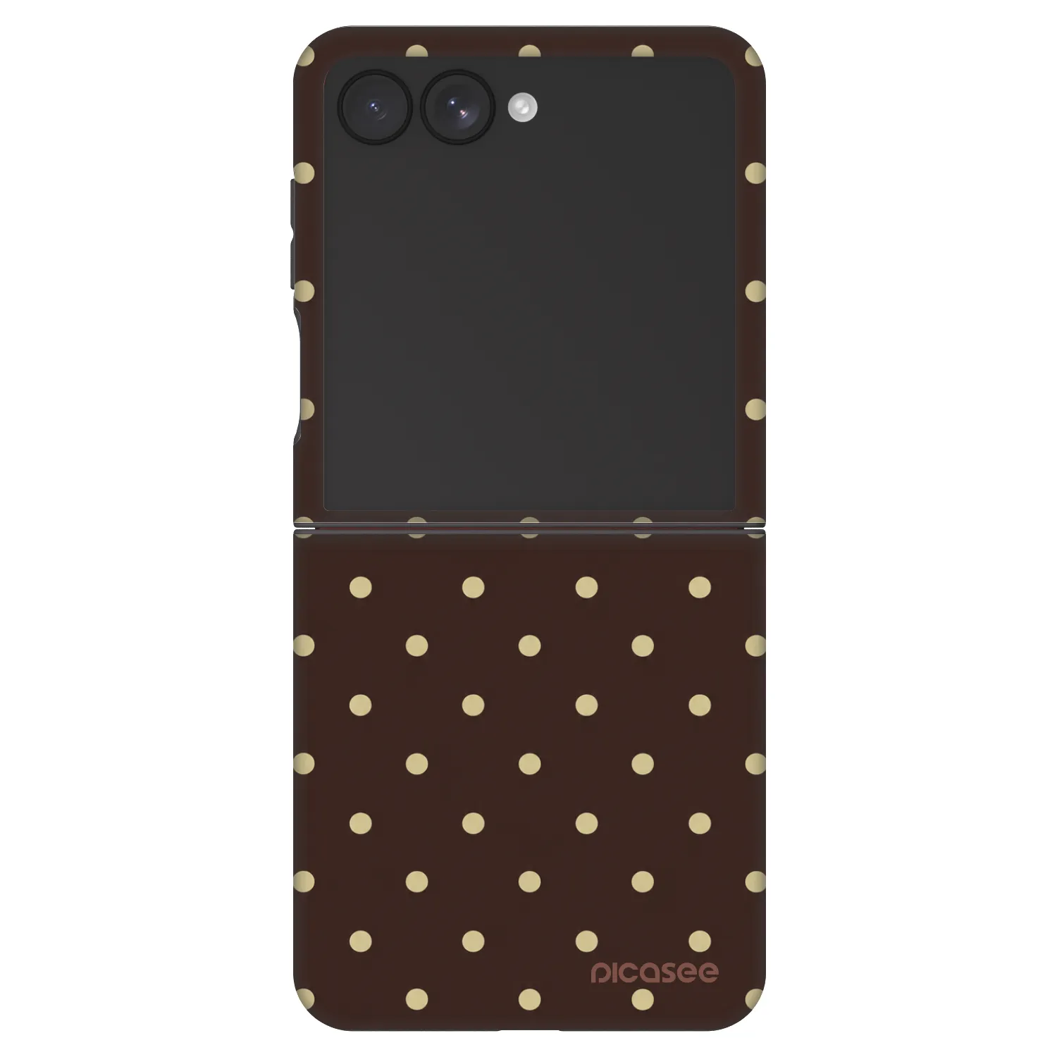 Picasee Fashion Case Samsung Galaxy Z Flip7 5G - Vanilla Dots & Chocolate