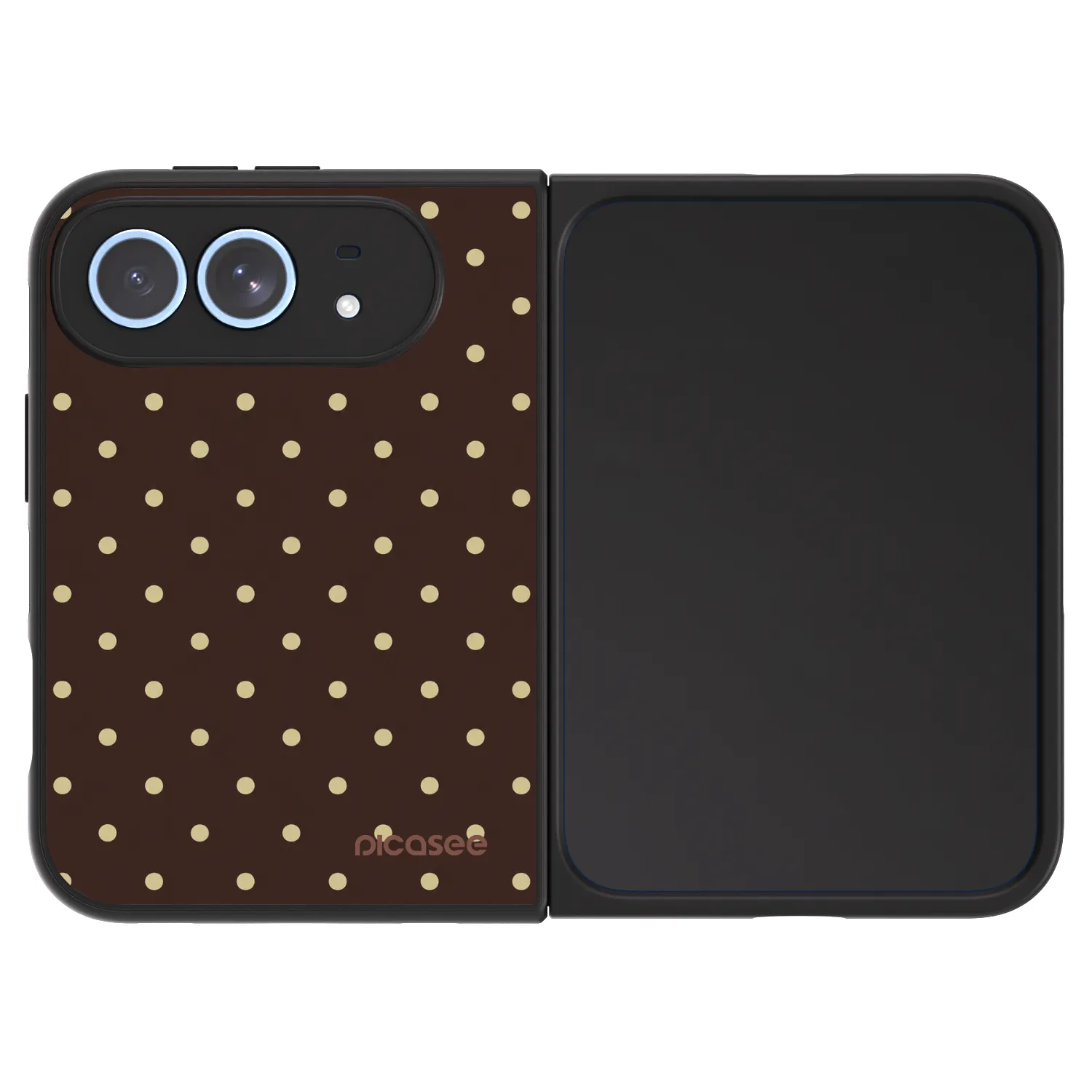 Picasee ULTIMATE CASE Apple iPhone Duo - készülékre - Vanilla Dots & Chocolate