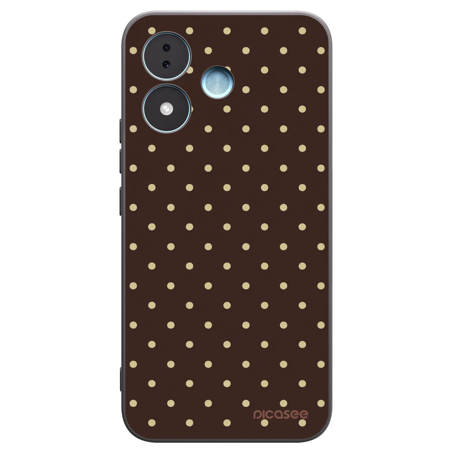 Picasee fekete szilikon tok az alábbi mobiltelefonokra Xiaomi Redmi Note 17 5G - Vanilla Dots & Chocolate