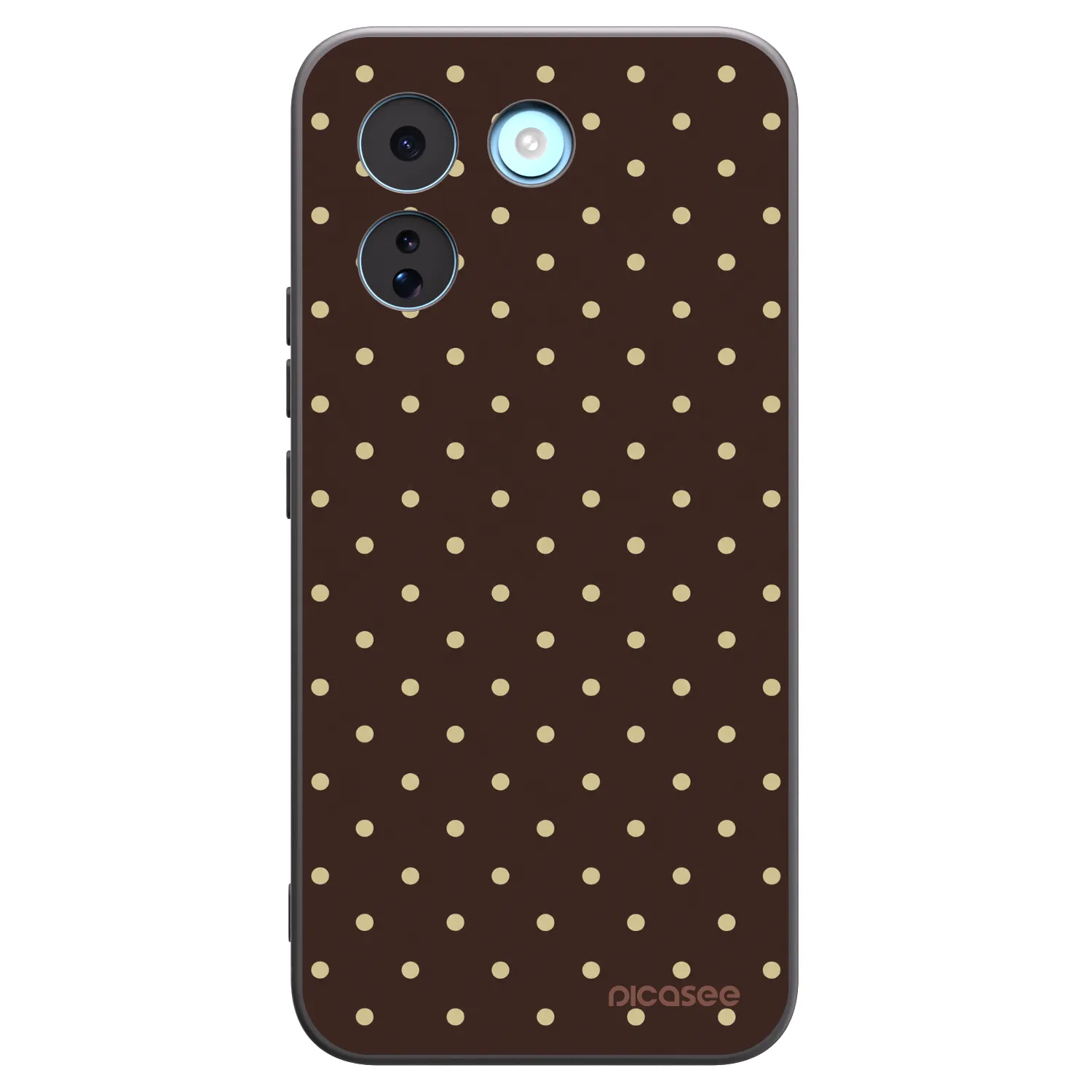Picasee fekete szilikon tok az alábbi mobiltelefonokra Xiaomi Redmi Note 17 Pro MAX 5G - Vanilla Dots & Chocolate