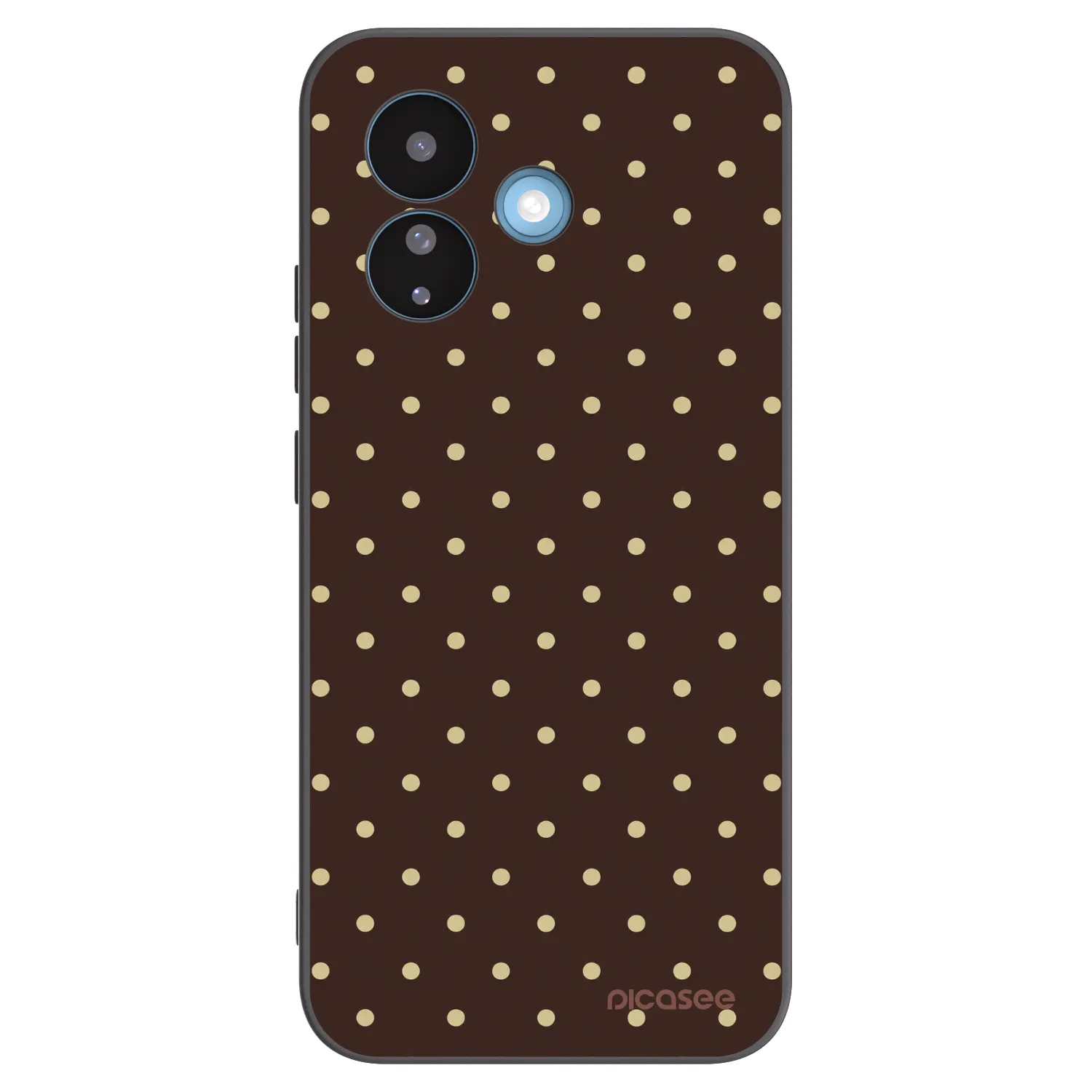 Picasee fekete szilikon tok az alábbi mobiltelefonokra Xiaomi Redmi Note 17 Pro 5G - Vanilla Dots & Chocolate