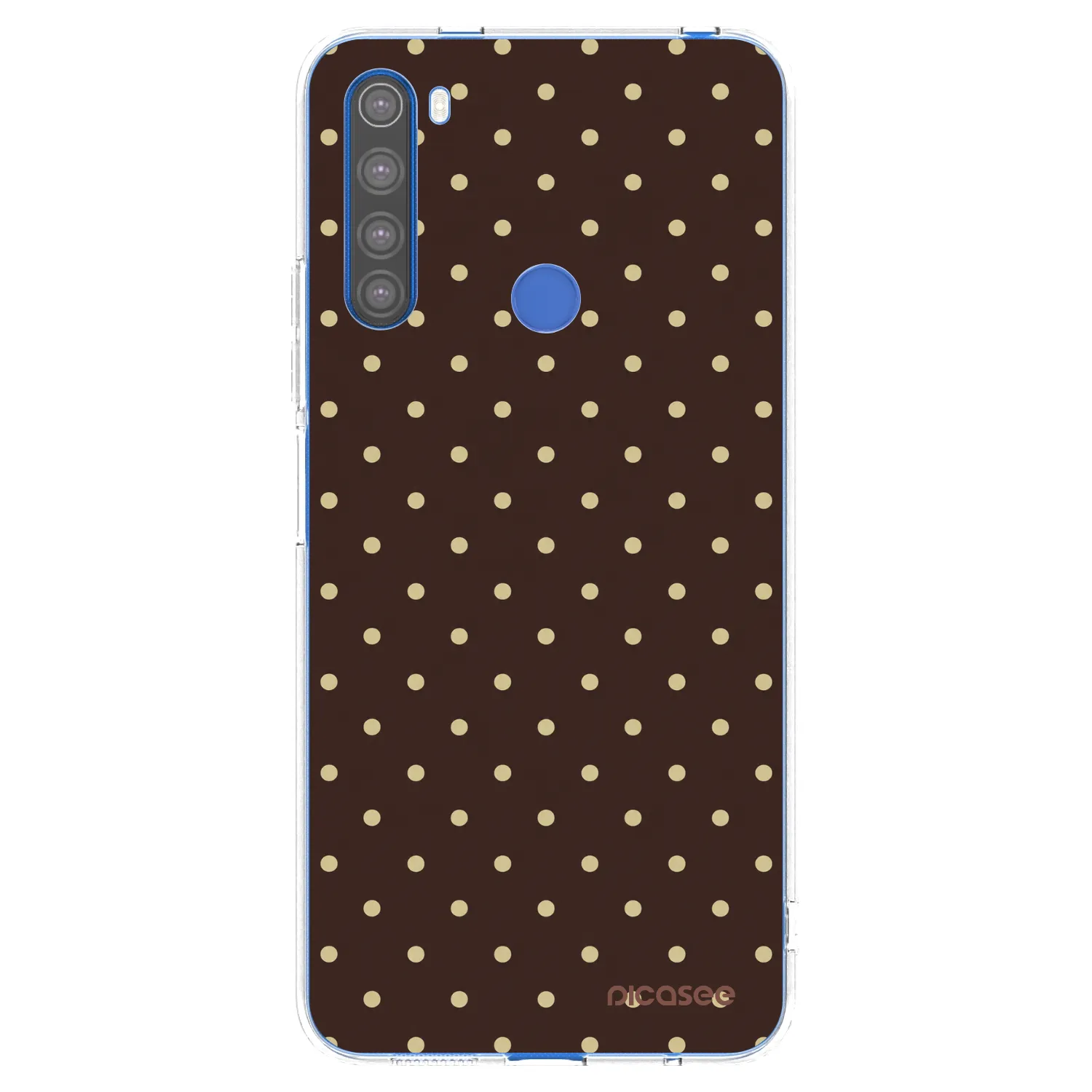 Picasee átlátszó szilikon tok az alábbi mobiltelefonokra Xiaomi Redmi Note 8T - Vanilla Dots & Chocolate