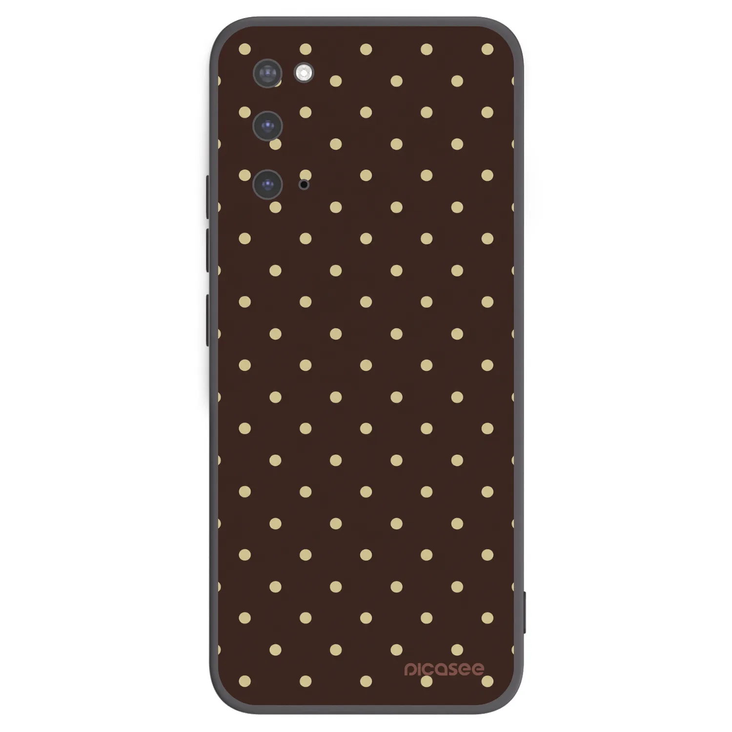 Picasee fekete szilikon tok az alábbi mobiltelefonokra Samsung Galaxy S20 G980F - Vanilla Dots & Chocolate