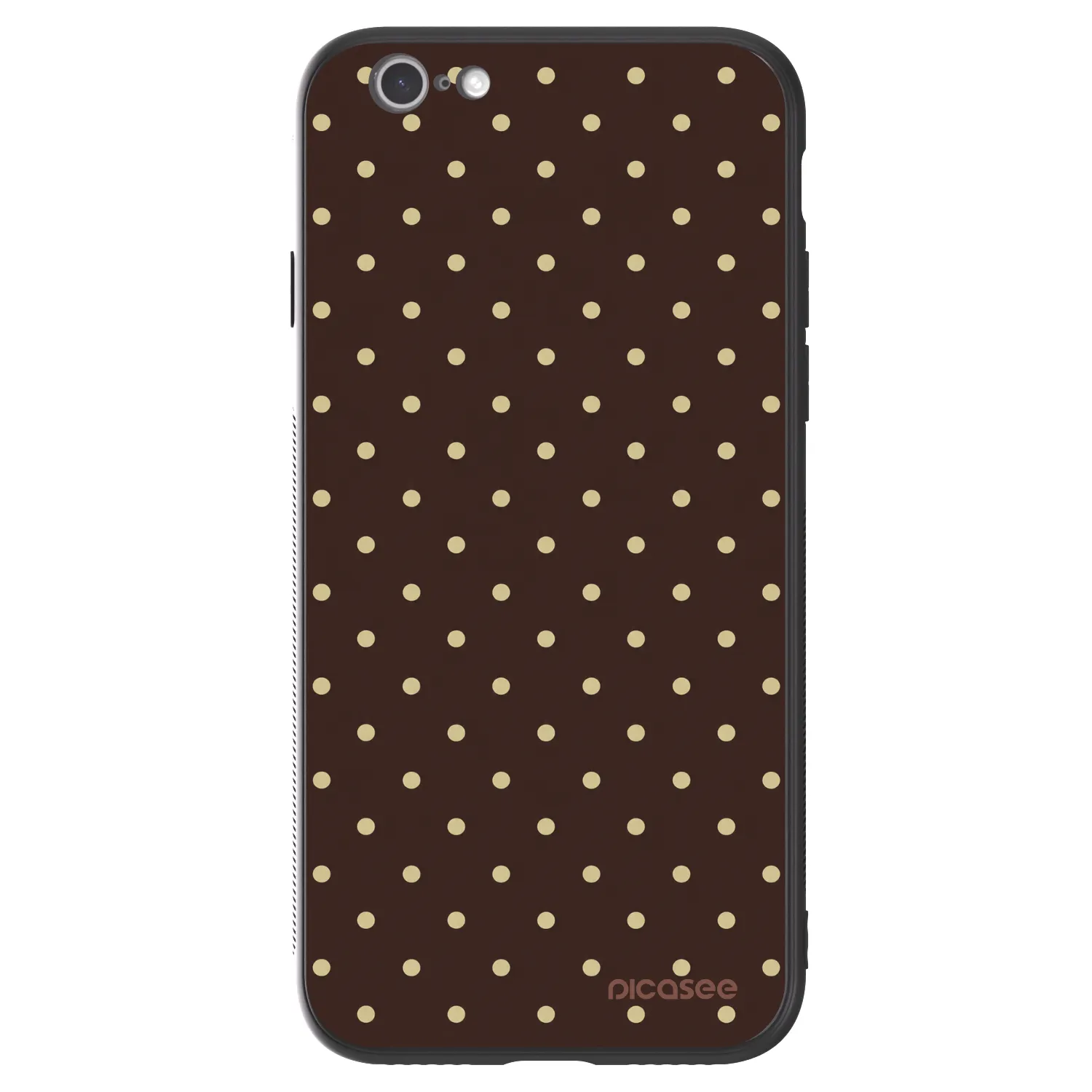 Picasee ULTIMATE CASE Apple iPhone 6/6S - készülékre - Vanilla Dots & Chocolate