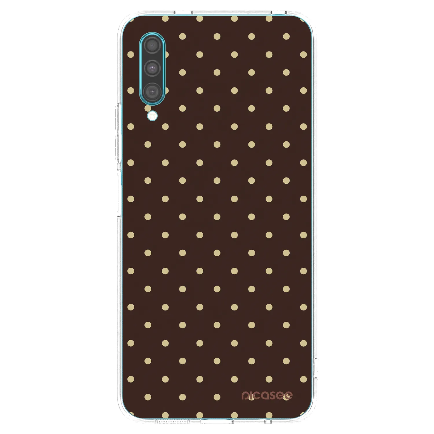 Picasee átlátszó szilikon tok az alábbi mobiltelefonokra Samsung Galaxy A30s A307F - Vanilla Dots & Chocolate