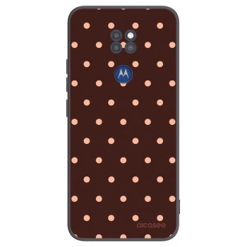 Tok az alábbi mobiltelefonokra Motorola Moto G9 Play - Peach Dots & Chocolate