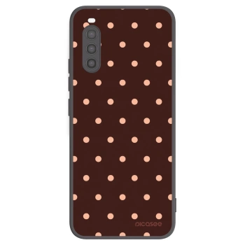 Tok az alábbi mobiltelefonokra Sony Xperia 10 II - Peach Dots & Chocolate