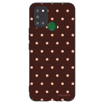 Tok az alábbi mobiltelefonokra Realme 7i - Peach Dots & Chocolate