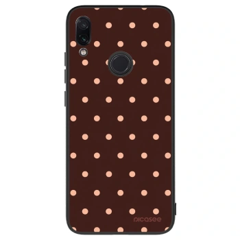 Szilikon tok erre a típusra Xiaomi Redmi Note 7 - Peach Dots & Chocolate