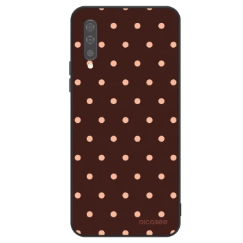 Szilikon tok erre a típusra Samsung Galaxy A50 A505F - Peach Dots & Chocolate