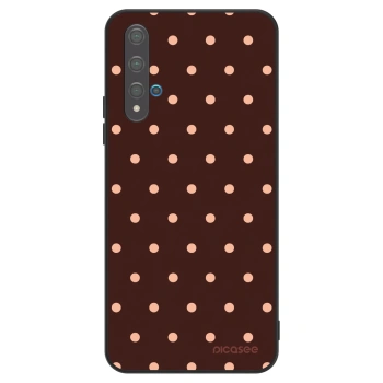 Szilikon tok erre a típusra Huawei Nova 5T - Peach Dots & Chocolate