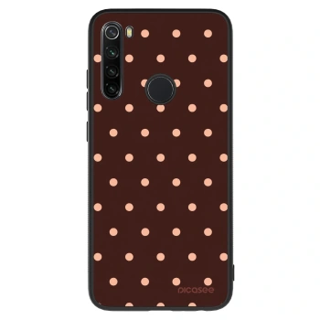 Szilikon tok erre a típusra Xiaomi Redmi Note 8 - Peach Dots & Chocolate