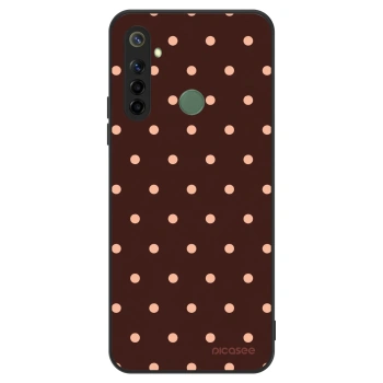 Szilikon tok erre a típusra Realme 6i - Peach Dots & Chocolate