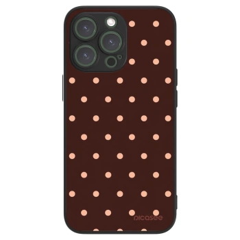 Picasee ULTIMATE CASE Apple iPhone 13 Pro - készülékre - Peach Dots & Chocolate