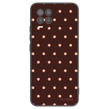 Tok az alábbi mobiltelefonokra Realme 8 4G - Peach Dots & Chocolate