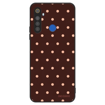 Szilikon tok erre a típusra Realme 5 - Peach Dots & Chocolate