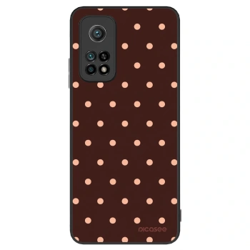 Szilikon tok erre a típusra Xiaomi Mi 10T - Peach Dots & Chocolate
