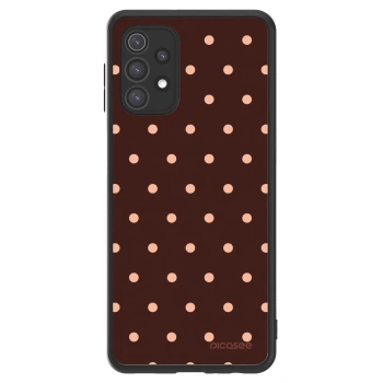 Picasee ULTIMATE CASE Samsung Galaxy A32 5G A326B - készülékre - Peach Dots & Chocolate