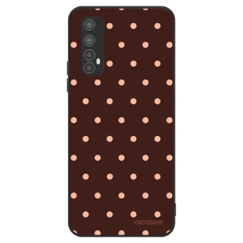 Szilikon tok erre a típusra Realme 7 - Peach Dots & Chocolate