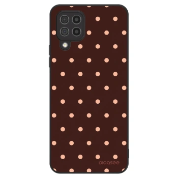 Szilikon tok erre a típusra Samsung Galaxy A22 A225F 4G - Peach Dots & Chocolate