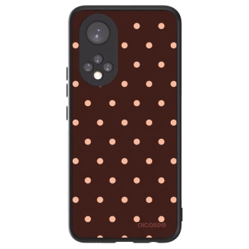 Szilikon tok erre a típusra Honor 50 5G - Peach Dots & Chocolate