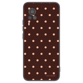 Tok az alábbi mobiltelefonokra Vivo X60 Pro 5G - Peach Dots & Chocolate