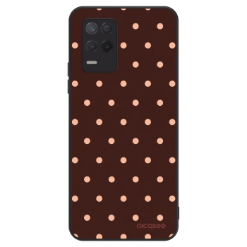Szilikon tok erre a típusra Realme 8 5G - Peach Dots & Chocolate