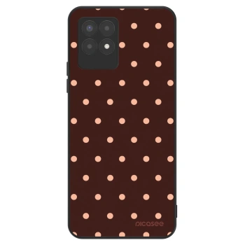 Szilikon tok erre a típusra Realme 8i - Peach Dots & Chocolate