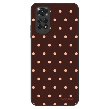 Szilikon tok erre a típusra Xiaomi Redmi Note 11 - Peach Dots & Chocolate