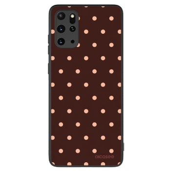 Szilikon tok erre a típusra Samsung Galaxy S20+ G985F - Peach Dots & Chocolate