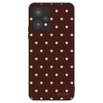 Szilikon tok erre a típusra Realme 9 Pro 5G - Peach Dots & Chocolate