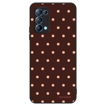 Szilikon tok erre a típusra OPPO Reno 5 5G - Peach Dots & Chocolate