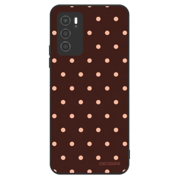 Szilikon tok erre a típusra OPPO A16s - Peach Dots & Chocolate