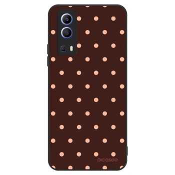 Szilikon tok erre a típusra Vivo Y52 5G - Peach Dots & Chocolate