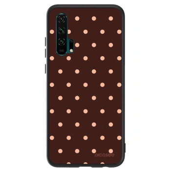 Szilikon tok erre a típusra Honor 20 Pro - Peach Dots & Chocolate
