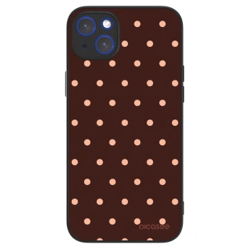 Picasee ULTIMATE CASE Apple iPhone 14 Plus - készülékre - Peach Dots & Chocolate