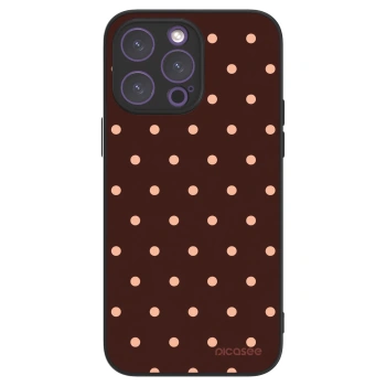 Picasee ULTIMATE CASE Apple iPhone 14 Pro Max - készülékre - Peach Dots & Chocolate