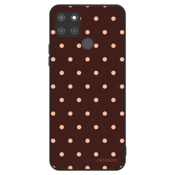 Szilikon tok erre a típusra Realme C21Y - Peach Dots & Chocolate
