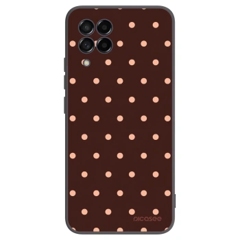 Tok az alábbi mobiltelefonokra Samsung Galaxy M53 5G - Peach Dots & Chocolate