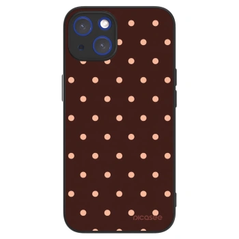 Picasee ULTIMATE CASE MagSafe Apple iPhone 14 - készülékre - Peach Dots & Chocolate