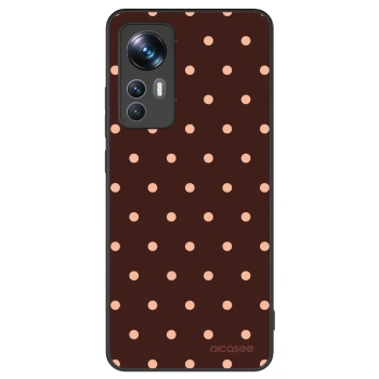 Szilikon tok erre a típusra Xiaomi 12T Pro - Peach Dots & Chocolate