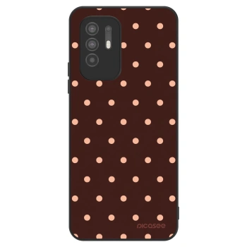 Szilikon tok erre a típusra OPPO A94 5G - Peach Dots & Chocolate