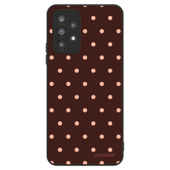 Szilikon tok erre a típusra Samsung Galaxy A73 5G - Peach Dots & Chocolate