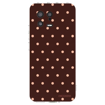 Picasee átlátszó szilikon tok az alábbi mobiltelefonokra Xiaomi 13 - Peach Dots & Chocolate